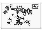 15934152 - Body: Seat Assembly for Chevrolet: Avalanche, Suburban 1500, Suburban 2500, Tahoe | GMC: Yukon, Yukon XL 1500, Yukon XL 2500 Image