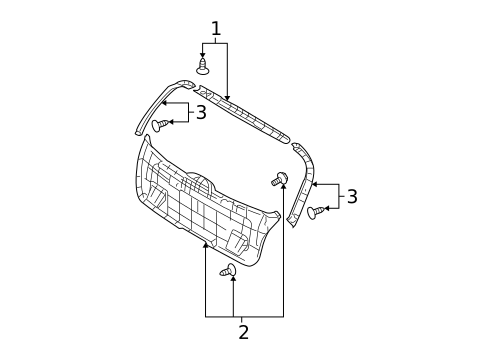 Interior Trim for 2005 Kia Spectra5 #0