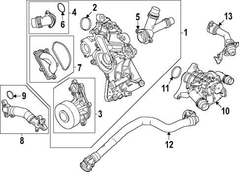 Water Pump for 2024 BMW M440i xDrive #0
