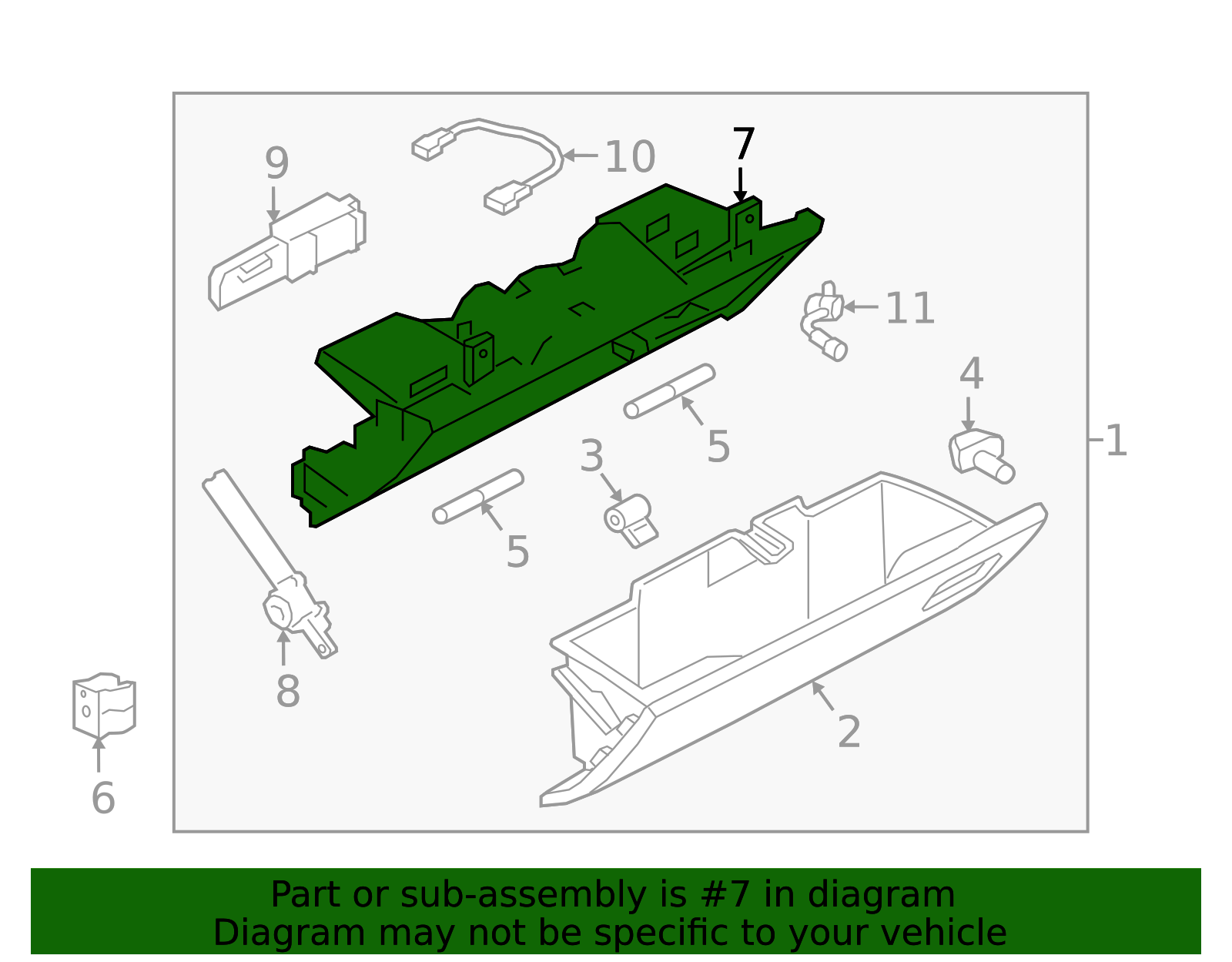 LR170988 - Glove Box Frame 2021 Land Rover Discovery | Land Rover Parts