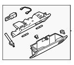 LR129193 - : 2017-2023 Land Rover Discovery - Glove Box Assembly for Land Rover: Discovery Image