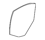 XW4Z5425712AA - Body: Door Glass for Lincoln: LS Image