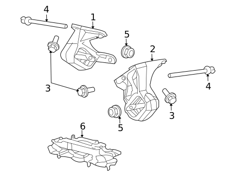 Engine & Trans Mounting for 2009 Mitsubishi Raider #1