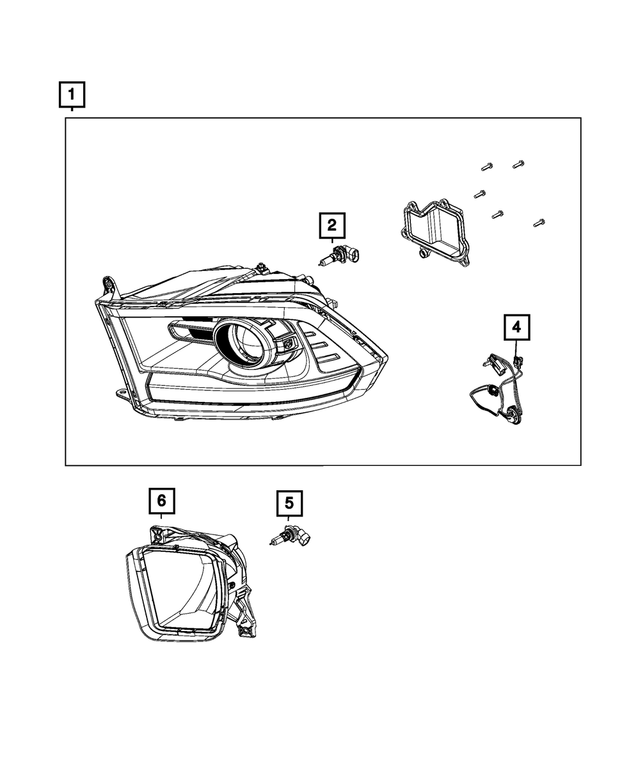 68444837AA - : Headlamp Wiring for Mopar Image