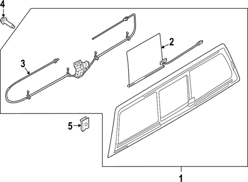 Glass & Hardware - Back for 2025 Ford F-150 Lightning #0