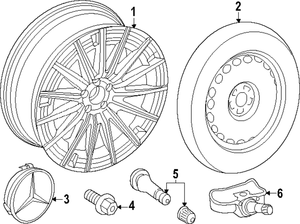 214-401-08-00-7X23 - Amg Multi-Spoke Wheel, 8, 5 J X 21 Et 35, 5 2024 ...