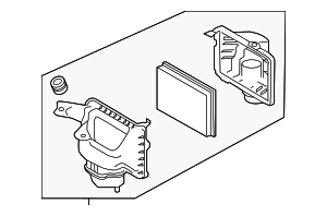 165005CA5A - : Air Cleaner Assembly for INFINITI: Q50, Q60 Image