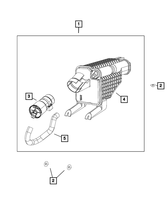 68684838AA - Emission Controls: Vapor Canister Assy for Mopar Image