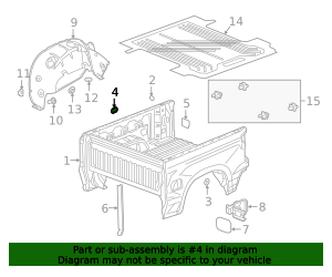 23115245 - Box Assembly Hole Plug - VEHICLES WITH FACTORY GM SPRAY IN ...