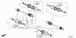 42017TZ6A11 - Chassis: BOOT SET, INBOARD (GKN) for Honda Image image