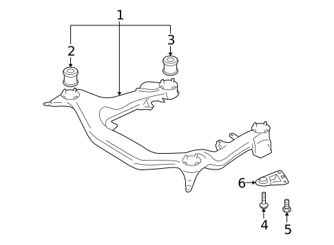 Suspension Mounting for 2007 Audi A4 Quattro #2