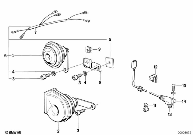 7119915068 - General Electrical System: Hex Bolt with Washer - M8X16-Z4-1 for BMW-Motorrad Image