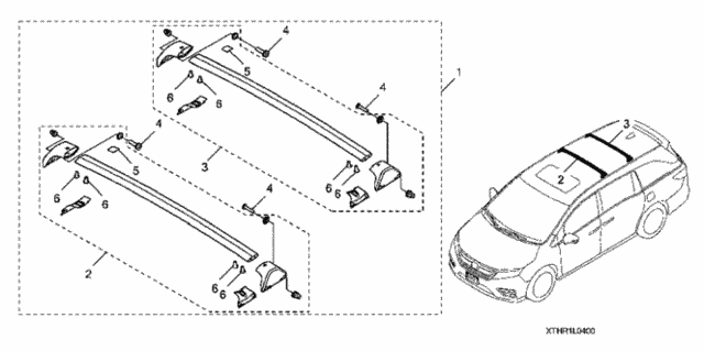 Crossbars for 2021 Honda Odyssey #0