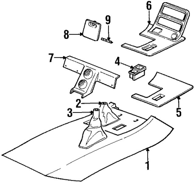 4643397 - Body: Console Trim Panel for Mopar Image