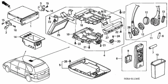 DVD System for 2004 Honda Odyssey #0