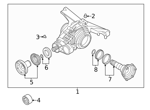 Axle & Differential for 2020 Audi S6 #1