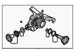 G2500043E - Suspension: Differential Assembly for Audi: A6 allroad, A6 Quattro, A8 Quattro, S6, S7 Sportback Image