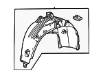 745503BHA00 - : Wheelhouse Liner for Acura Image