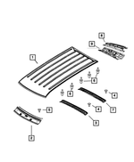 55360764AB - Body Sheet Metal Except Doors: Roof Panel for Mopar Image
