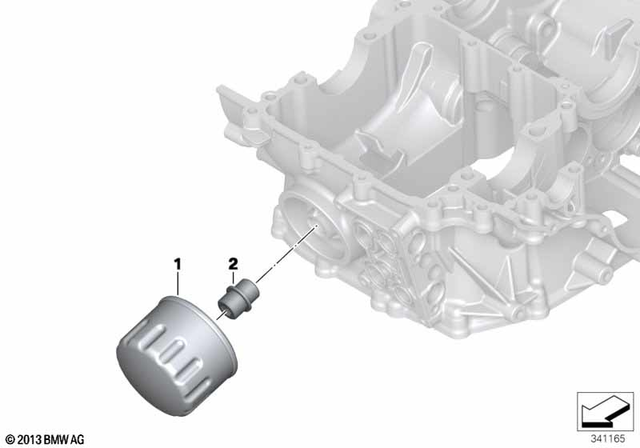 11425B77D91 - Engine: Oil Filter - Mann&amp;hummel for BMW-Motorrad Image