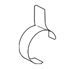 4234501010 - Suspension: Clamp for Toyota: Camry, Corolla, Corolla Cross, Crown, Crown Signia, Grand Highlander, Highlander, Prius AWD-e, RAV4 Image