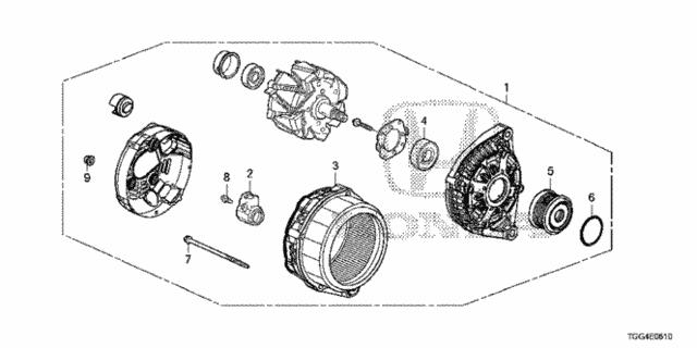 Alternator (Denso) for 2019 Honda Civic #0