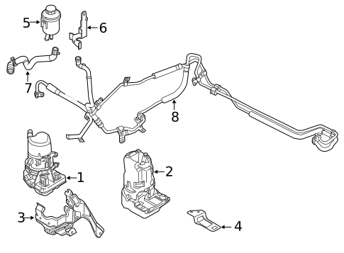 Pump & Hoses for 2016 Volvo XC70 #0