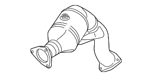 4H0254252X - Exhaust: Catalytic Converter for Audi Image