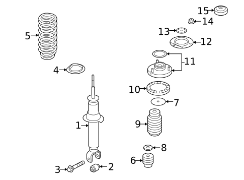 Struts & Components for 2004 Suzuki Verona #0