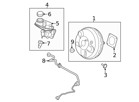 Master Cylinder - Components On Dash Panel for 2009 Land Rover LR2 #0