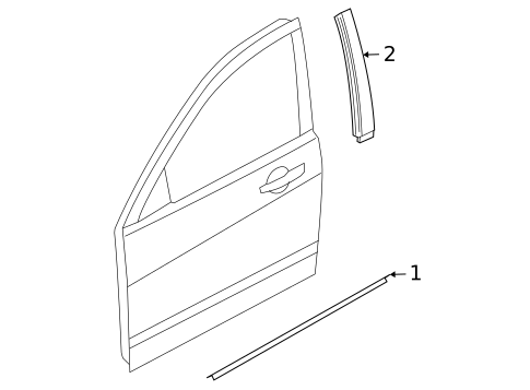 Exterior Trim - Door for 2010 Ford Focus #0