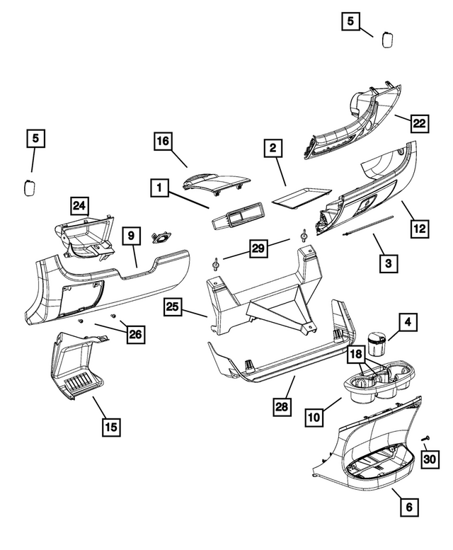68169340AA - Interior Trim: Instrument Panel Mat for Mopar Image image