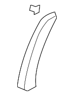 25800482 - Body: Rear Trim for Chevrolet: Silverado 1500, Silverado 2500 HD, Silverado 3500 HD | GMC: Sierra 1500, Sierra 2500 HD, Sierra 3500 HD Image