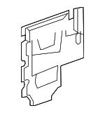 20790441 - Body: Water Deflector for Chevrolet: Silverado 1500, Silverado 2500 HD, Silverado 3500 HD | GMC: Sierra 1500, Sierra 2500 HD, Sierra 3500 HD Image