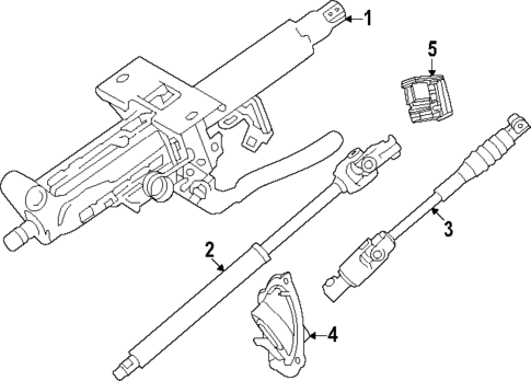 Steering Column Assembly for 2024 Lexus GX550 #0