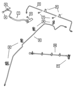 5181551AA - Brakes: Brake Hose And Tube, Left for Mopar Image