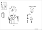 51217127047 - Bodywork: Door and Ignition Key for BMW Image