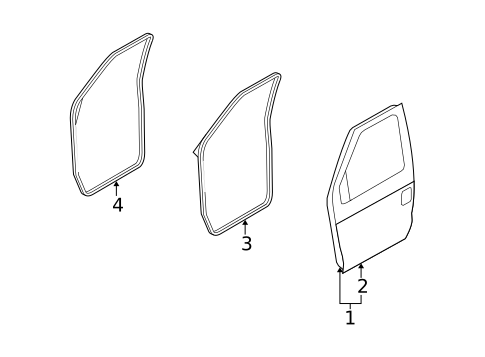 Door & Components for 2013 Ford E-150 #0