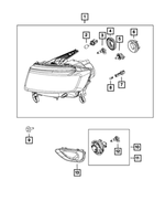 68236109AE - : Headlamp, Left for Mopar Image