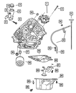 53020827 - Engine 3.7L Six Cylinder: Engine Oil Pump for Mopar Image
