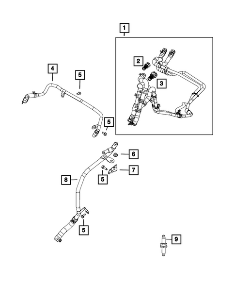 Air Conditioner and Heater Plumbing for 2024 Chrysler Voyager #3