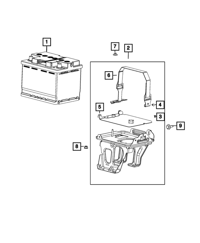 68640524AB - : Battery Strap for Mopar Image