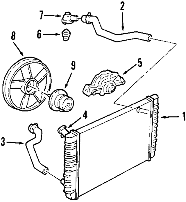 12570248 - : Thermostat Housing for GM Image