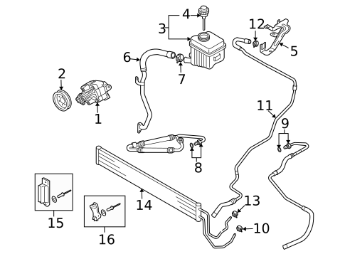 Pump & Hoses for 2008 Audi Q7 #0