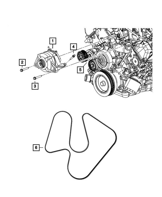 R6029914AL - Electrical: Engine Generator, Remanufactured for Mopar Image image