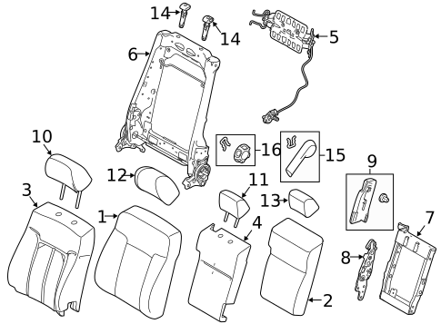Front Seat Components for 2012 Ford F-350 Super Duty #4