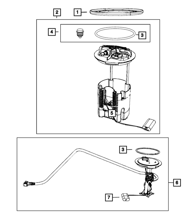 52030369AA - Fuel and Accelerator Pedal: Lock Ring for Chrysler: Pacifica, Voyager | Dodge: Durango | Jeep: Grand Cherokee, Grand Cherokee L, Grand Cherokee WK Image