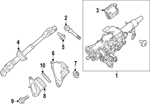 Steering Column Assembly for 2025 Lexus TX500h #0