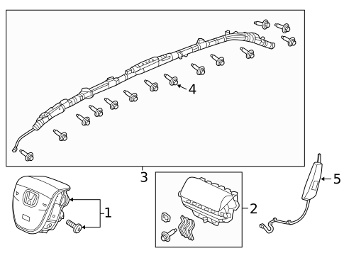 Air Bag Components for 2022 Honda Pilot #1