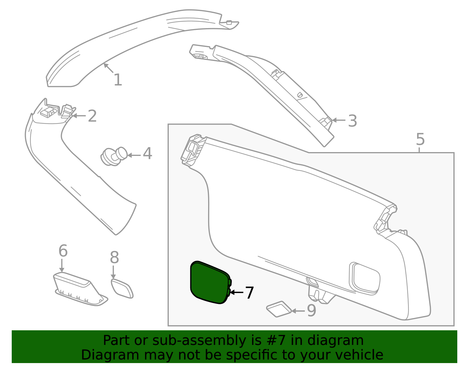 2024-2026 Buick Envista Access Cover 42825571 GM | GMPartsDirect.com
